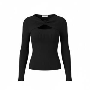 Primark black ribbed lightweight sweater size medium M B160